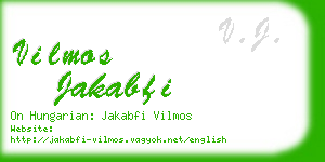 vilmos jakabfi business card